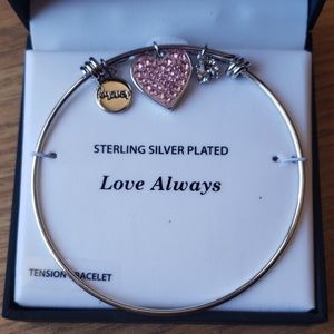 Love Always Swarovski Crystal Tension Bracelet